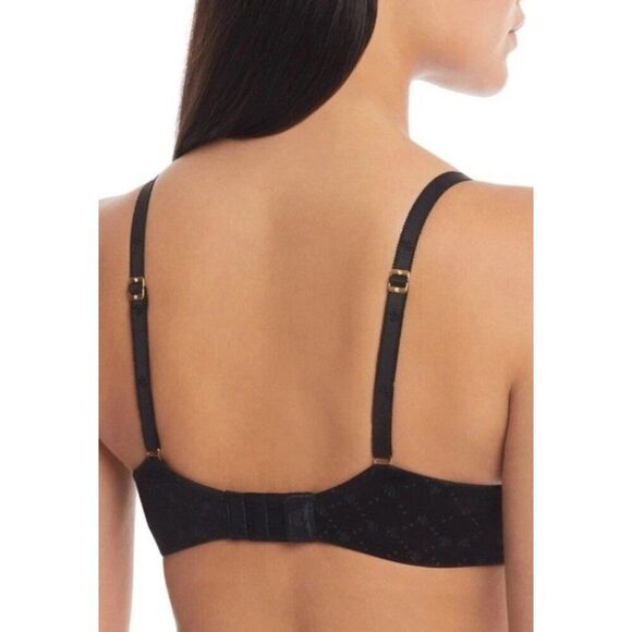Ralph Lauren Comfort Collection Repeat-Logo Underwire T-shirt Bra 34C Black NWT - Picture 3 of 5